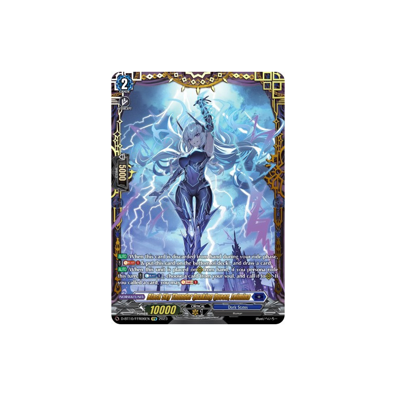Vanguard_TCG_card_D-BT10_FFR06EN_FFR_Black_Sky_Thunder_Quaking_Queen_Leimina_Dragon_Masquerade