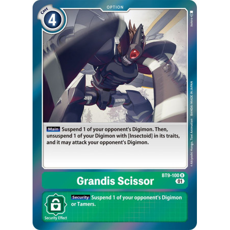 Digimon_TCG_BT9-100_Grandis_Scissor_Rare_X_Record_Card_Game