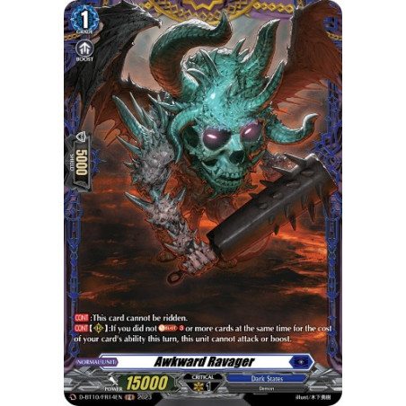 Vanguard_TCG_card_D-BT10_FR14EN_FR_Awkward_Ravager_Dragon_Masquerade