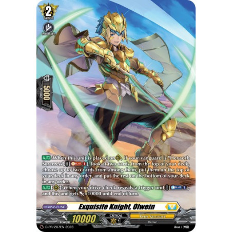 Vanguard_TCG_card_D-BT10_PR-207EN_PR_Exquisite_Knight_Olwein_Dragon_Masquerade