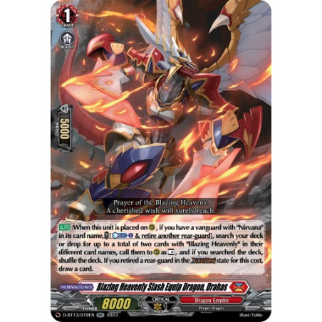 Vanguard_TCG_card_D-BT13_019ENEN_RR_Blazing_Heavenly_Slash_Equip_Dragon_Drahas_Flight_of_Chakrabarthi