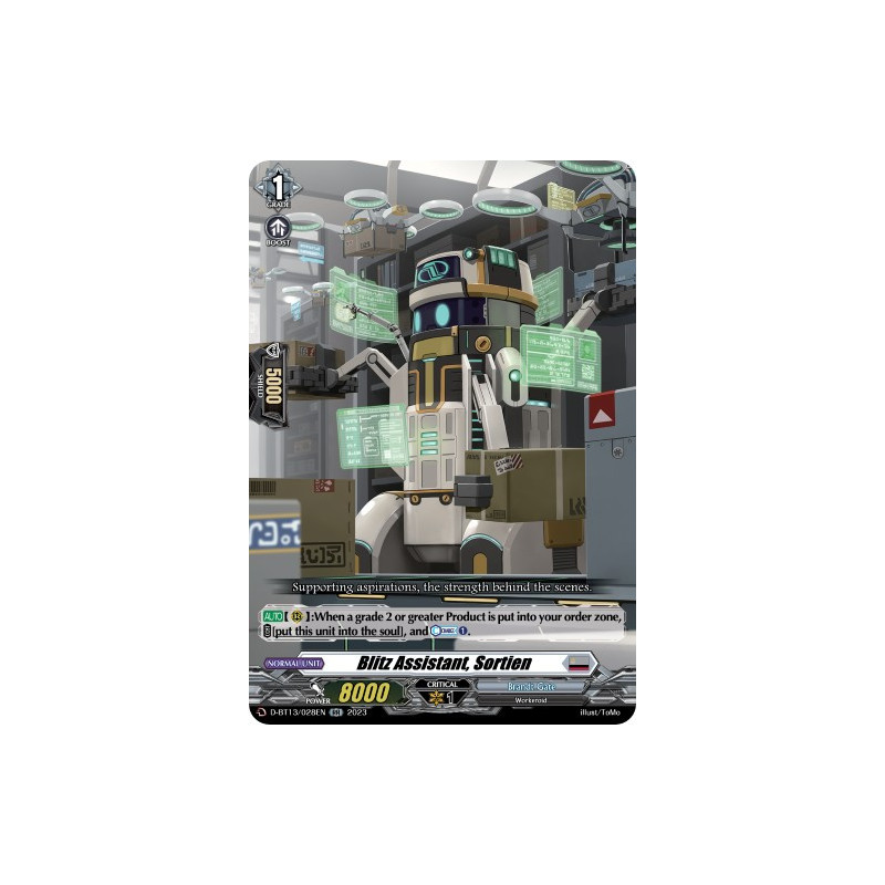 Vanguard_TCG_card_D-BT13_028ENEN_RR_Blitz_Assistant_Sortien_Flight_of_Chakrabarthi