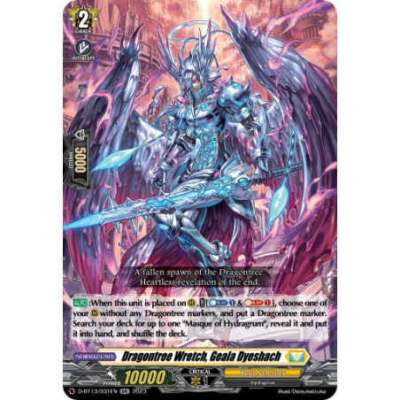 Vanguard_TCG_card_D-BT13_031ENEN_RR_Dragontree_Wretch_Geala_Dyeshach_Flight_of_Chakrabarthi
