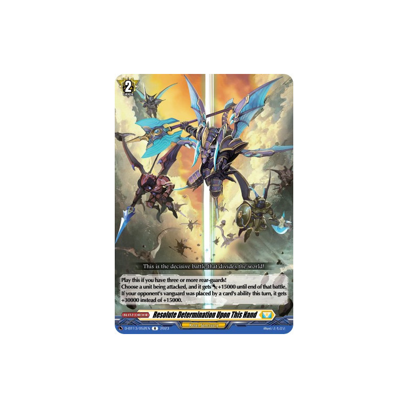 Vanguard_TCG_card_D-BT13_052ENEN_R_Resolute_Determination_Upon_This_Hand_Flight_of_Chakrabarthi