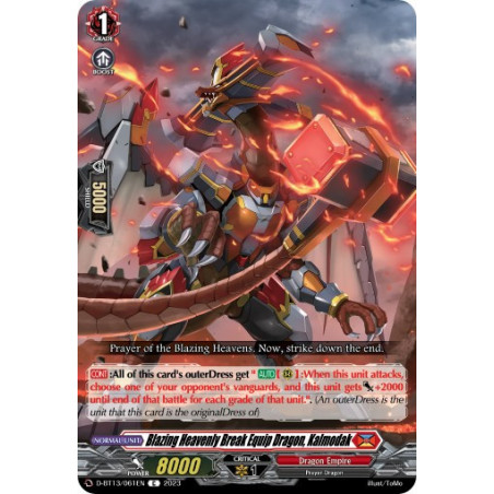 Vanguard_TCG_card_D-BT13_061ENEN_C_Blazing_Heavenly_Break_Equip_Dragon_Kalmodak_Flight_of_Chakrabarthi