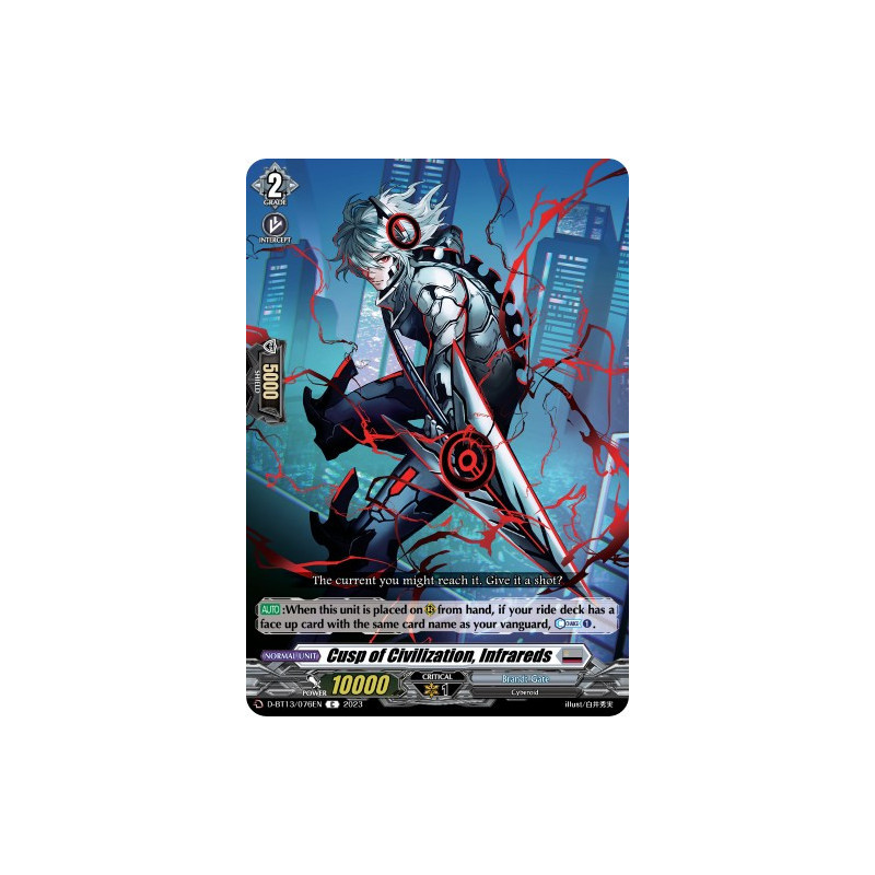 Vanguard_TCG_card_D-BT13_076ENEN_C_Cusp_of_Civilization_Infrareds_Flight_of_Chakrabarthi