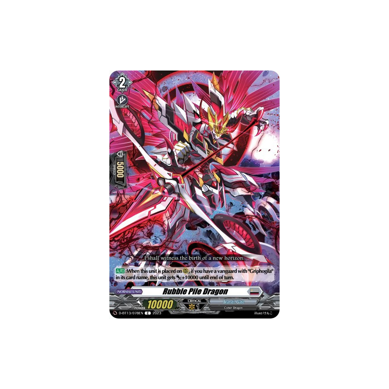 Vanguard_TCG_card_D-BT13_078ENEN_C_Rubble_Pile_Dragon_Flight_of_Chakrabarthi