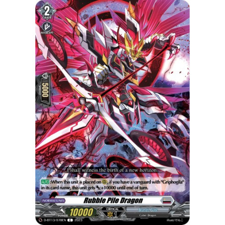 Vanguard_TCG_card_D-BT13_078ENEN_C_Rubble_Pile_Dragon_Flight_of_Chakrabarthi