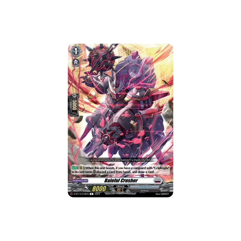Vanguard_TCG_card_D-BT13_079ENEN_C_Baleful_Crusher_Flight_of_Chakrabarthi