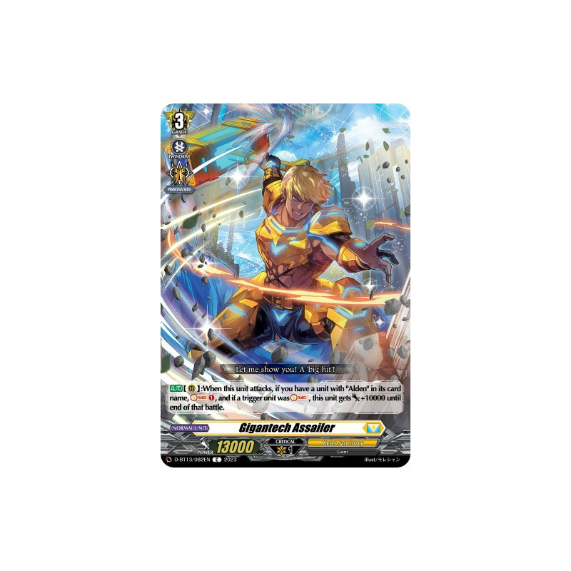 Vanguard_TCG_card_D-BT13_082ENEN_C_Gigantech_Assailer_Flight_of_Chakrabarthi