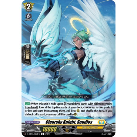Vanguard_TCG_card_D-BT13_083ENEN_C_Clearsky_Knight_Soudios_Flight_of_Chakrabarthi