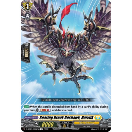 Vanguard_TCG_card_D-BT13_085ENEN_C_Soaring_Break_Goshawk_Harviik_Flight_of_Chakrabarthi