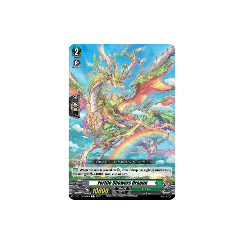 Vanguard_TCG_card_D-BT13_092ENEN_C_Fertile_Showers_Dragon_Flight_of_Chakrabarthi