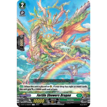 Vanguard_TCG_card_D-BT13_092ENEN_C_Fertile_Showers_Dragon_Flight_of_Chakrabarthi