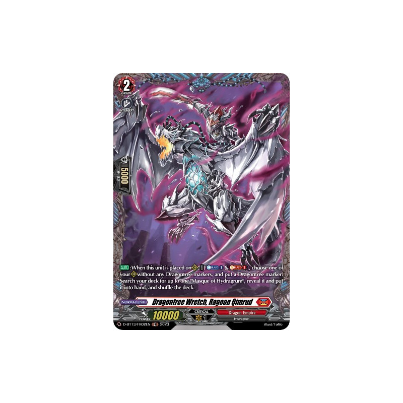 Vanguard_TCG_card_D-BT13_FR02ENEN_FR_Dragontree_Wretch_Ragoon_Qimrud_Flight_of_Chakrabarthi