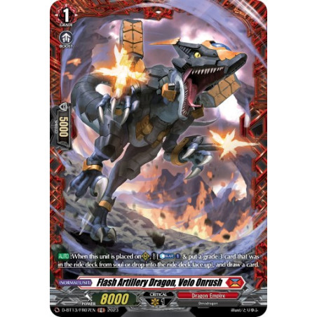 Vanguard_TCG_card_D-BT13_FR07ENEN_FR_Flash_Artillery_Dragon_Velo_Onrush_Flight_of_Chakrabarthi