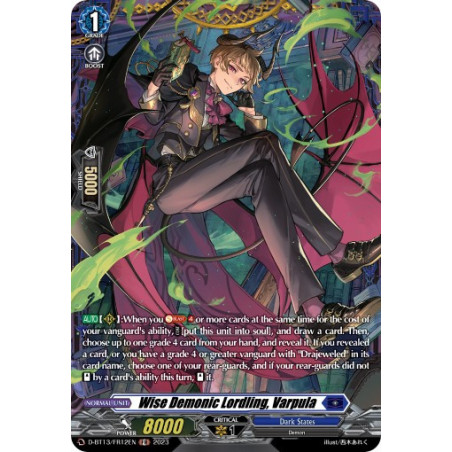 Vanguard_TCG_card_D-BT13_FR12ENEN_FR_Wise_Demonic_Lordling_Varpula_Flight_of_Chakrabarthi
