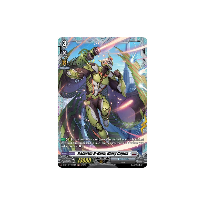 Vanguard_TCG_card_D-BT13_FR21ENEN_FR_Galactic_B-Hero_Viary_Capus_Flight_of_Chakrabarthi