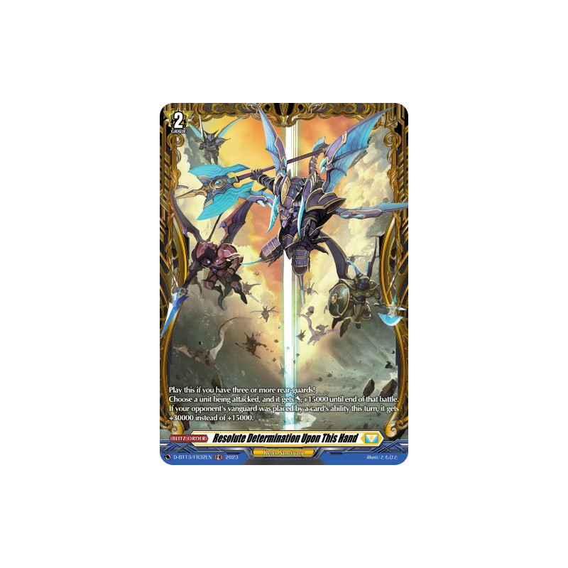 Vanguard_TCG_card_D-BT13_FR32ENEN_FR_Resolute_Determination_Upon_This_Hand_Flight_of_Chakrabarthi