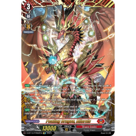 Vanguard_TCG_card_D-BT13_FRR02ENEN_FRR_Pealing_Dragon_Bliorvis_Flight_of_Chakrabarthi