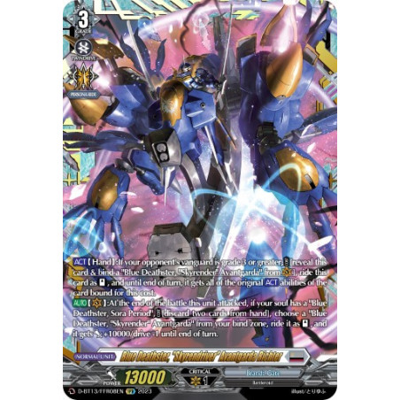 Vanguard_TCG_card_D-BT13_FRR08ENEN_FRR_Blue_Deathster_Skyrendriver_Avantgarda_Richter_Flight_of_Chakrabarthi
