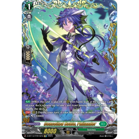 Vanguard_TCG_card_D-BT13_FRR15ENEN_FRR_Conceited_Noble_Philander_Flight_of_Chakrabarthi