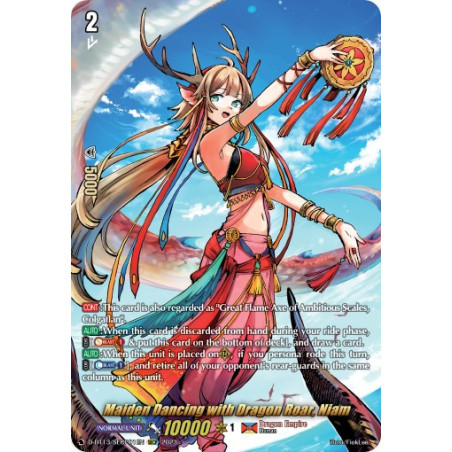 Vanguard_TCG_card_D-BT13_SECP01ENEN_SECP_Maiden_Dancing_with_Dragon_Roar_Niam_Flight_of_Chakrabarthi