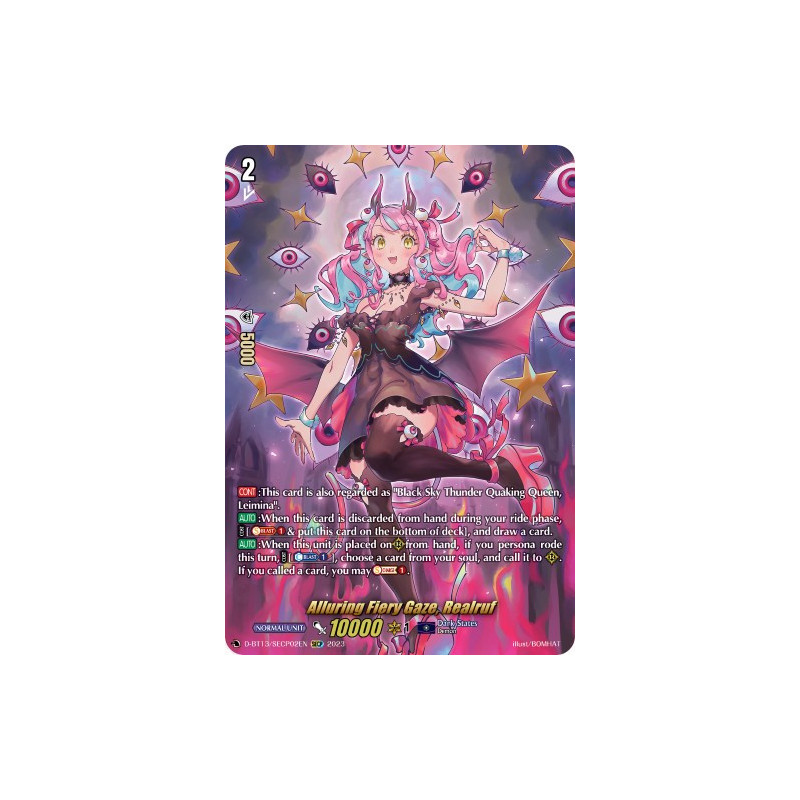 Vanguard_TCG_card_D-BT13_SECP02ENEN_SECP_Alluring_Fiery_Gaze_Realruf_Flight_of_Chakrabarthi