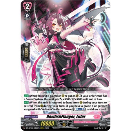 Vanguard_TCG_card_DZ-BT07_018EN_RRR_DevilishFlanger_Lufur_Moon_Fangs_Cerulean_Blaze