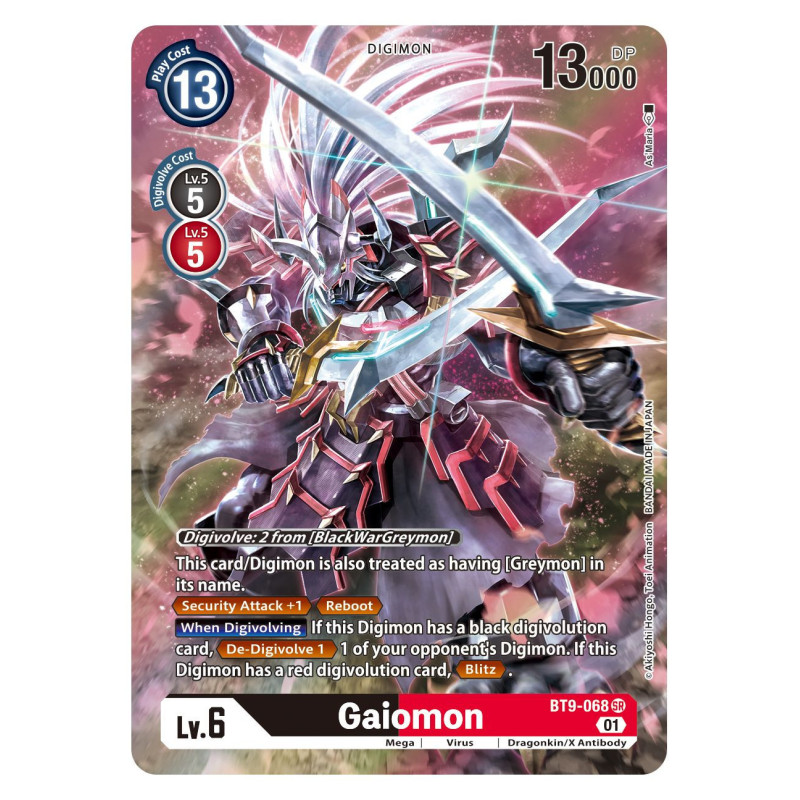 Digimon_TCG_BT9-068_AA_Gaiomon_Alternative_Art_X_Record_Card_Game