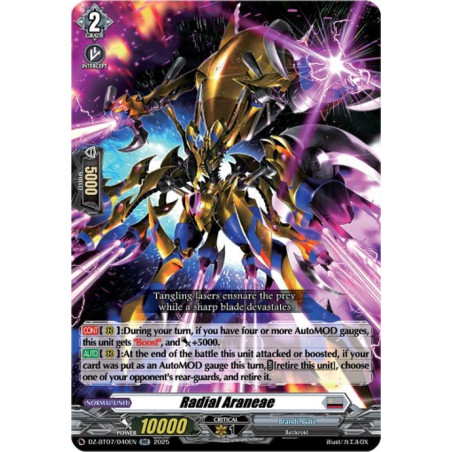 Vanguard_TCG_card_DZ-BT07_040EN_RR_Radial_Araneae_Moon_Fangs_Cerulean_Blaze