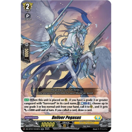 Vanguard_TCG_card_DZ-BT07_043EN_RR_Deliver_Pegasus_Moon_Fangs_Cerulean_Blaze