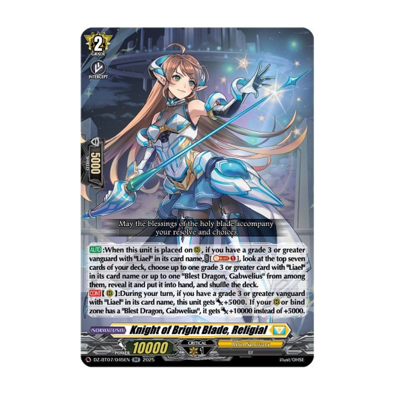 Vanguard_TCG_card_DZ-BT07_045EN_RR_Knight_of_Bright_Blade_Religial_Moon_Fangs_Cerulean_Blaze