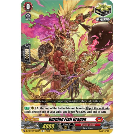 Vanguard_TCG_card_DZ-BT07_055EN_R+_Burning_Flail_Dragon_Moon_Fangs_Cerulean_Blaze