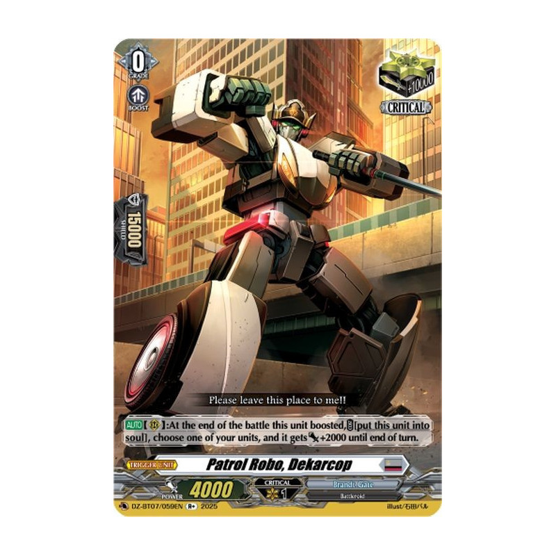 Vanguard_TCG_card_DZ-BT07_059EN_R+_Patrol_Robo_Dekarcop_Moon_Fangs_Cerulean_Blaze