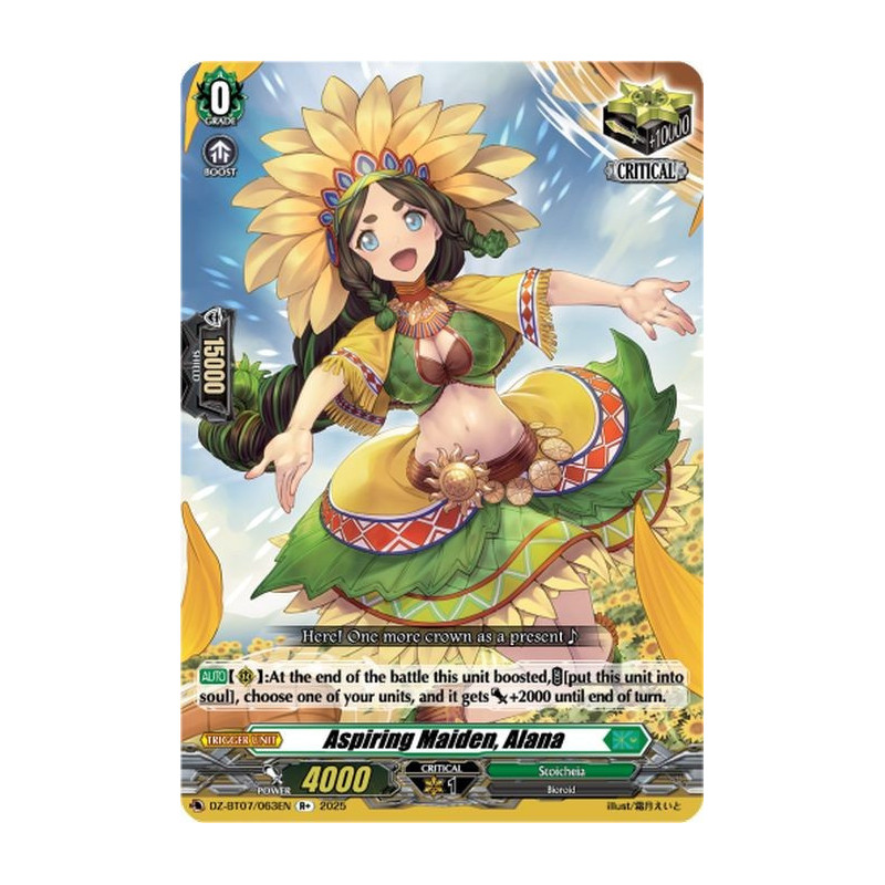 Vanguard_TCG_card_DZ-BT07_063EN_R+_Aspiring_Maiden_Alana_Moon_Fangs_Cerulean_Blaze