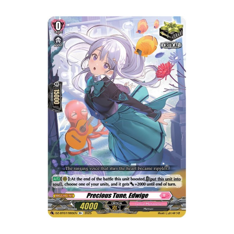 Vanguard_TCG_card_DZ-BT07_065EN_R+_Precious_Tune_Edwige_Moon_Fangs_Cerulean_Blaze