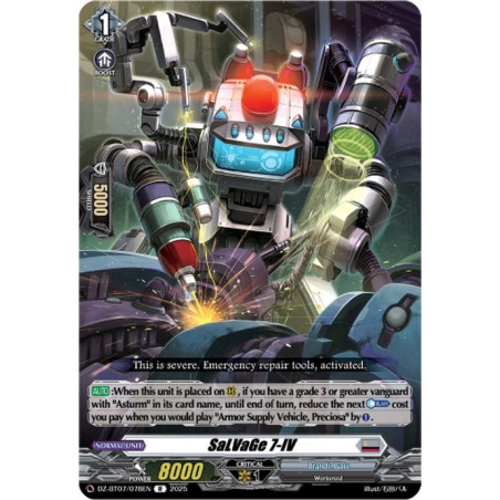Vanguard_TCG_card_DZ-BT07_078EN_R_SaLVaGe_7-IV_Moon_Fangs_Cerulean_Blaze