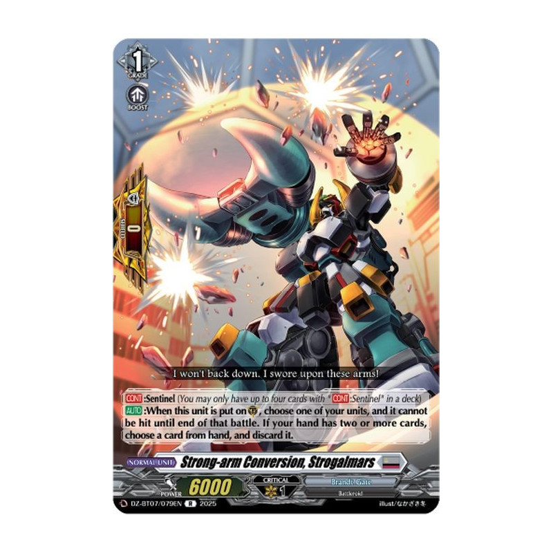 Vanguard_TCG_card_DZ-BT07_079EN_R_Strong-arm_Conversion_Strogalmars_Moon_Fangs_Cerulean_Blaze