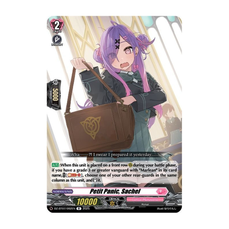 Vanguard_TCG_card_DZ-BT07_092EN_R_Petit_Panic_Sachel_Moon_Fangs_Cerulean_Blaze