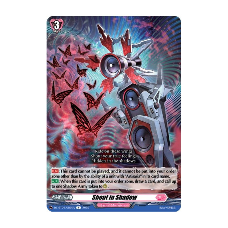 Vanguard_TCG_card_DZ-BT07_095EN_R_Shout_in_Shadow_Moon_Fangs_Cerulean_Blaze
