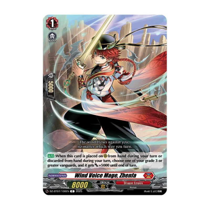 Vanguard_TCG_card_DZ-BT07_100EN_C_Wind_Voice_Mage_Zhenfa_Moon_Fangs_Cerulean_Blaze