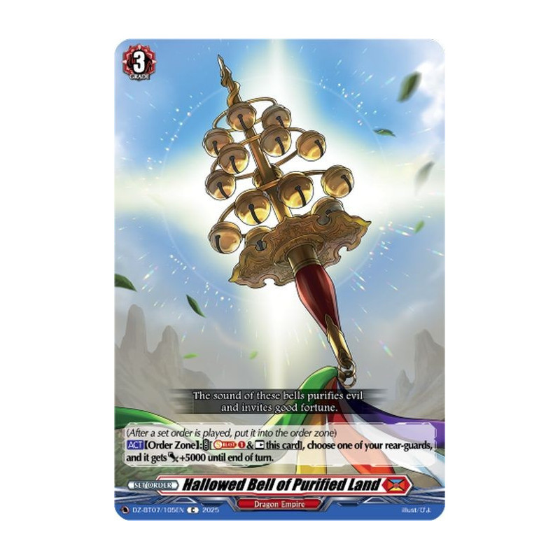 Vanguard_TCG_card_DZ-BT07_105EN_C_Hallowed_Bell_of_Purified_Land_Moon_Fangs_Cerulean_Blaze