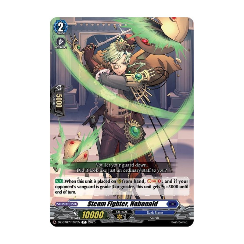 Vanguard_TCG_card_DZ-BT07_107EN_C_Steam_Fighter_Nabonaid_Moon_Fangs_Cerulean_Blaze