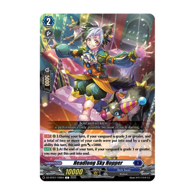 Vanguard_TCG_card_DZ-BT07_109EN_C_Headlong_Sky_Hopper_Moon_Fangs_Cerulean_Blaze