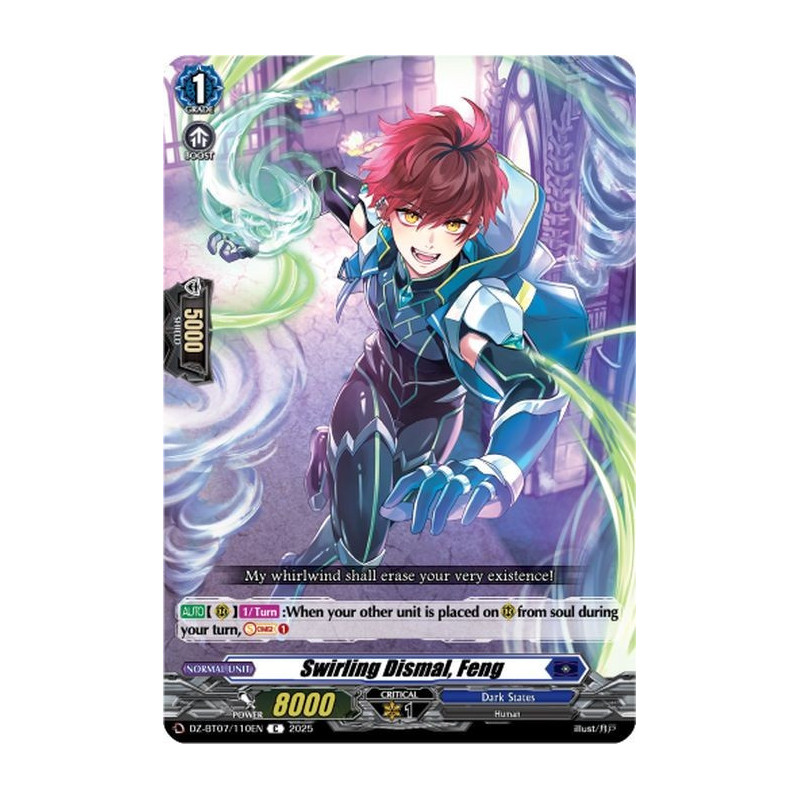 Vanguard_TCG_card_DZ-BT07_110EN_C_Swirling_Dismal_Feng_Moon_Fangs_Cerulean_Blaze
