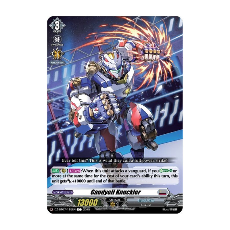 Vanguard_TCG_card_DZ-BT07_115EN_C_Gaudyell_Knuckler_Moon_Fangs_Cerulean_Blaze