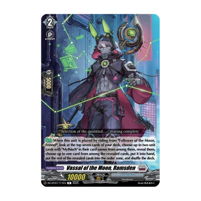 Vanguard_TCG_card_DZ-BT07_117EN_C_Vassal_of_the_Moon_Ramsden_Moon_Fangs_Cerulean_Blaze