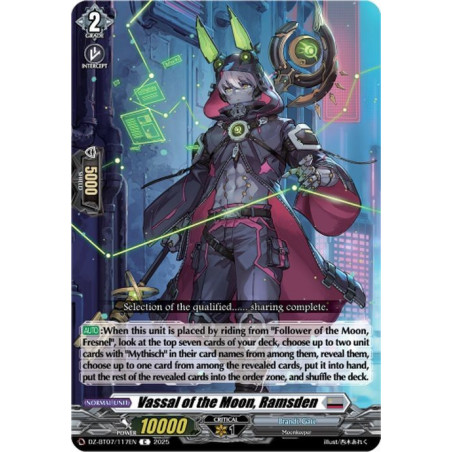 Vanguard_TCG_card_DZ-BT07_117EN_C_Vassal_of_the_Moon_Ramsden_Moon_Fangs_Cerulean_Blaze