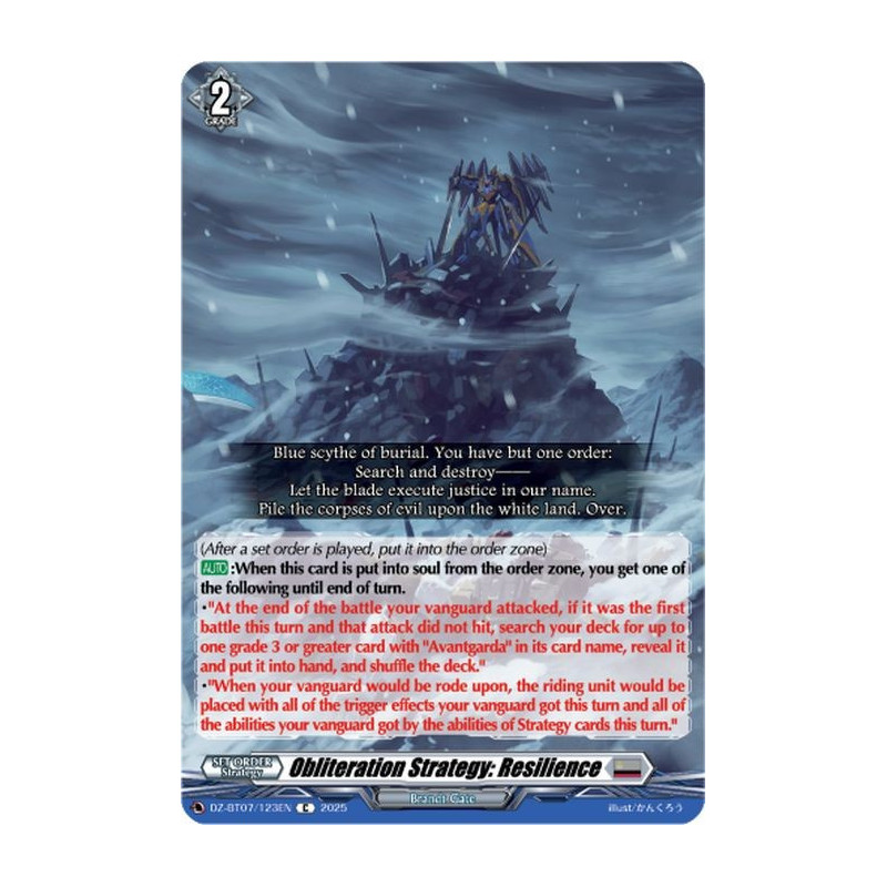 Vanguard_TCG_card_DZ-BT07_123EN_C_Obliteration_Strategy_Resilience_Moon_Fangs_Cerulean_Blaze